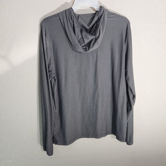 32 Degrees Heat Gray Long Sleeve Hooded Performance Shirt Size L - Picture 3 of 13